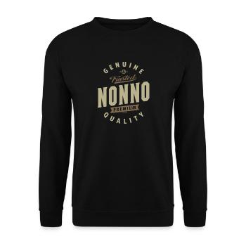 Nonno Genuine - Sweat-shirt Unisexe - noir - Devant - Alina (178cm) & Michal (187cm)