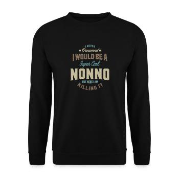 Super Cool Nonno - Sweat-shirt Unisexe - noir - Devant - Alina (178cm) & Michal (187cm)