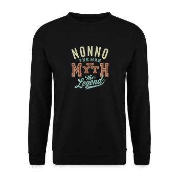 La légende - Nonno - Sweat-shirt Unisexe - noir - Devant - Alina (178cm) & Michal (187cm)