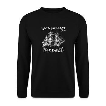 Wangerooge, mer du Nord - Sweat-shirt Unisexe - noir - Devant - Alina (178cm) & Michal (187cm)