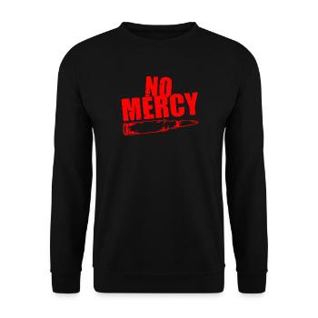 No Mercy Patrone red - Unisex Pullover - Schwarz - Vorne - Alina (178cm) & Michal (187cm)