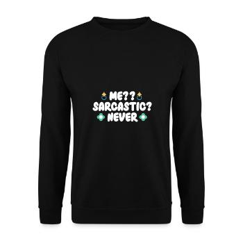 Mama Muttertag Geschenkidee Schwanger - Unisex Pullover - Schwarz - Vorne - Alina (178cm) & Michal (187cm)