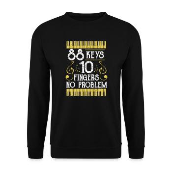 88 Keys 10 Fingers No Problem - Musik - Unisex Pullover - Schwarz - Vorne - Alina (178cm) & Michal (187cm)