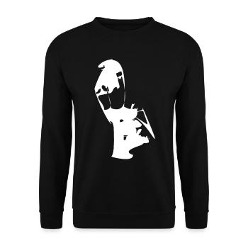 Drapeau de carte de Macao - Sweat-shirt Unisexe - noir - Devant - Alina (178cm) & Michal (187cm)