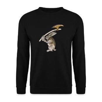 Killer Rabbit - Unisex Pullover - Schwarz - Vorne - Alina (178cm) & Michal (187cm)