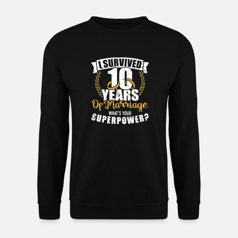 10e anniversaire de mariage - Sweat-shirt Unisexe - noir