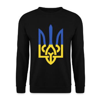 Ukraine Frieden - Unisex Pullover - Schwarz - Vorne - Alina (178cm) & Michal (187cm)