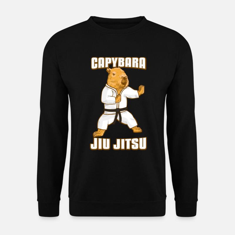 Capybara Jiu- Jitsu - Unisex Sweatshirt - black