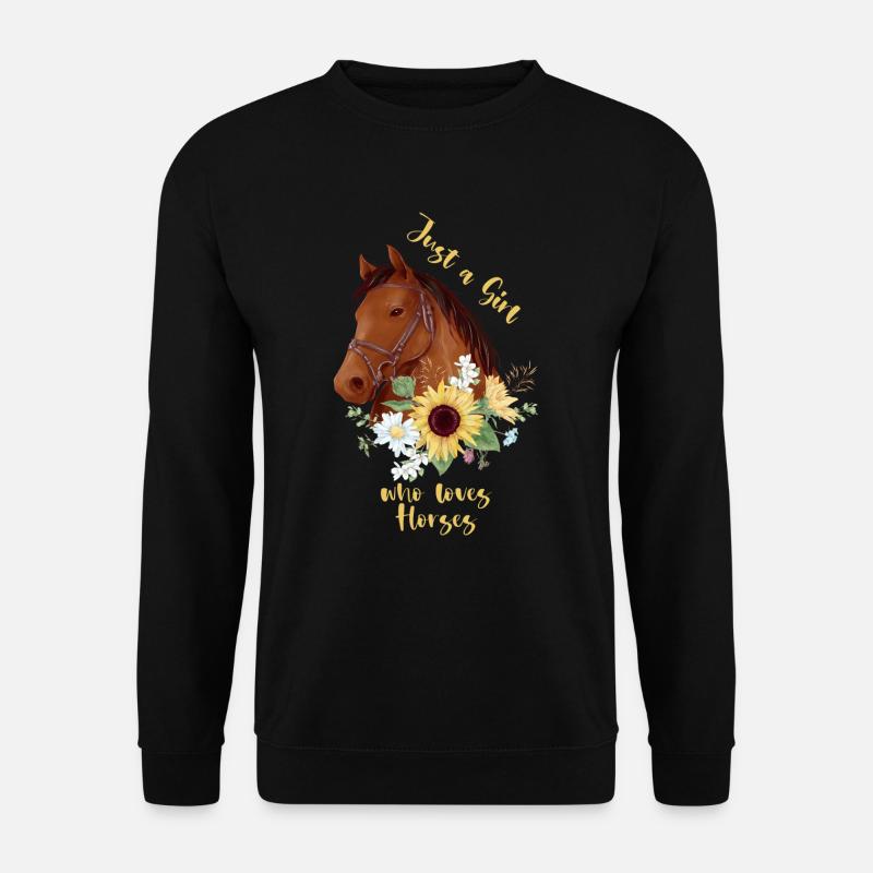 Pferd - Unisex Pullover - Schwarz