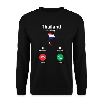 Thailand - Unisex Pullover - Schwarz - Vorne - Alina (178cm) & Michal (187cm)