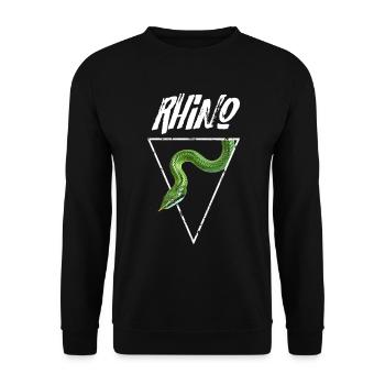 Rhino Rat Snake Reptilienhalter - Unisex Pullover - Schwarz - Vorne - Alina (178cm) & Michal (187cm)
