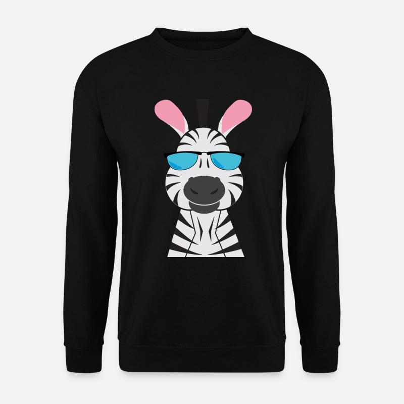 Zebra - Unisex Pullover - Schwarz