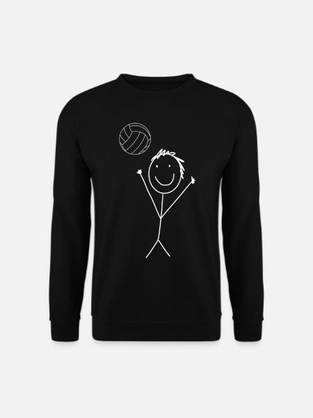 Volleyball stick figures - Unisex Sweatshirt - black