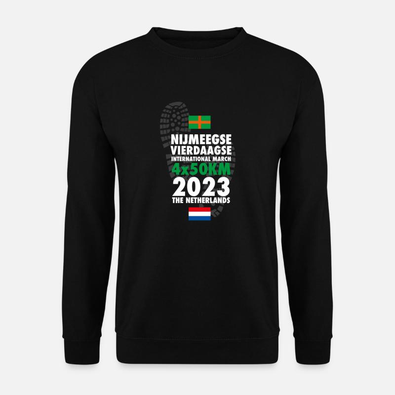 2023 Nimwegen Viertagemärsche 4 x 50 km - Unisex Pullover - Schwarz