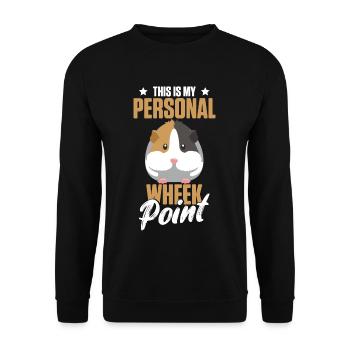 Guinea pig saying for a guinea pig - Unisex Sweatshirt - black - Front - Alina (178cm) & Michal (187cm)