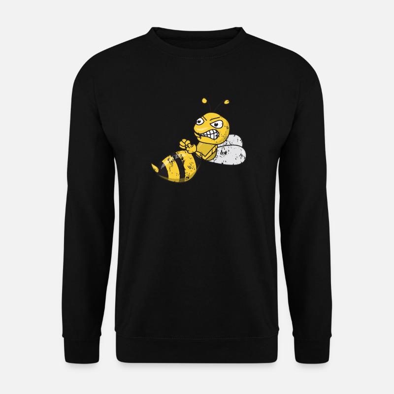 Retro Vintage Grunge Style Hornisse Wespe Bienen - Unisex Pullover - Schwarz