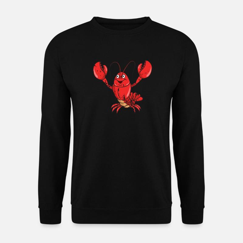 Retro Vintage Grunge Style Hummer Krebstiere - Unisex Pullover - Schwarz