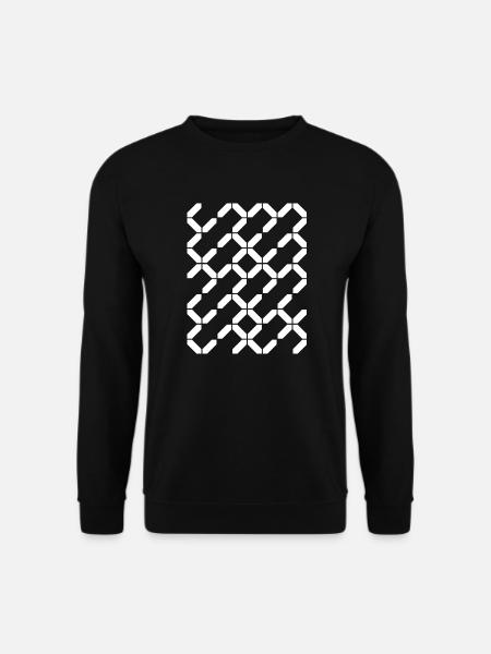 geometric lines pattern composition - Unisex Sweatshirt - black