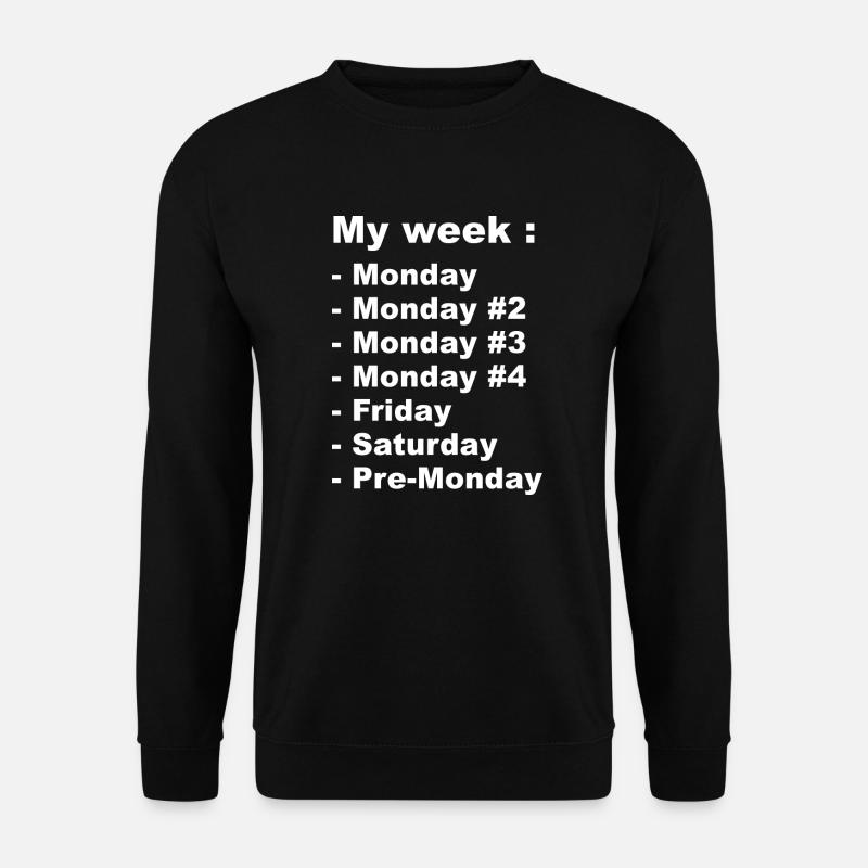 My Week - Unisex Sweatshirt - black