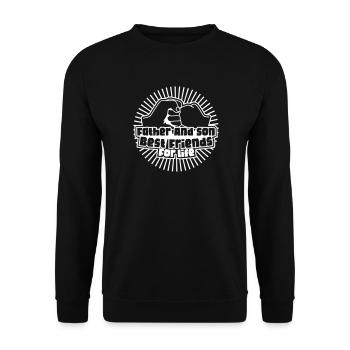 MEILLEUR FILS PÈRE PAPA PAPA POINGS DICTONS MOTIF - Sweat-shirt Unisexe - noir - Devant - Alina (178cm) & Michal (187cm)