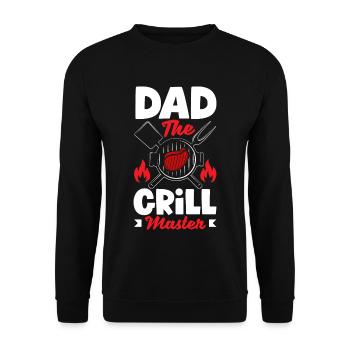 Papa Le Grill BBQ de la fête des pères - Sweat-shirt Unisexe - noir - Devant - Alina (178cm) & Michal (187cm)