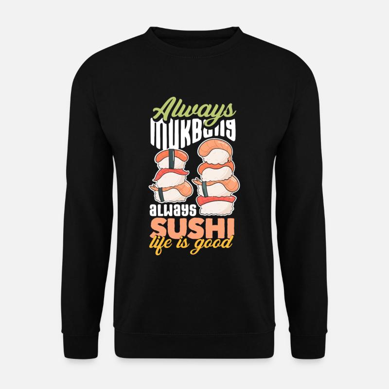 Mukbang and Sushi - Unisex Pullover - Schwarz