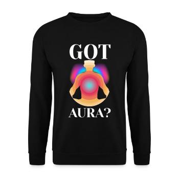 Got Aura Trendy Viral - Unisex Sweatshirt - black - Front - Alina (178cm) & Michal (187cm)
