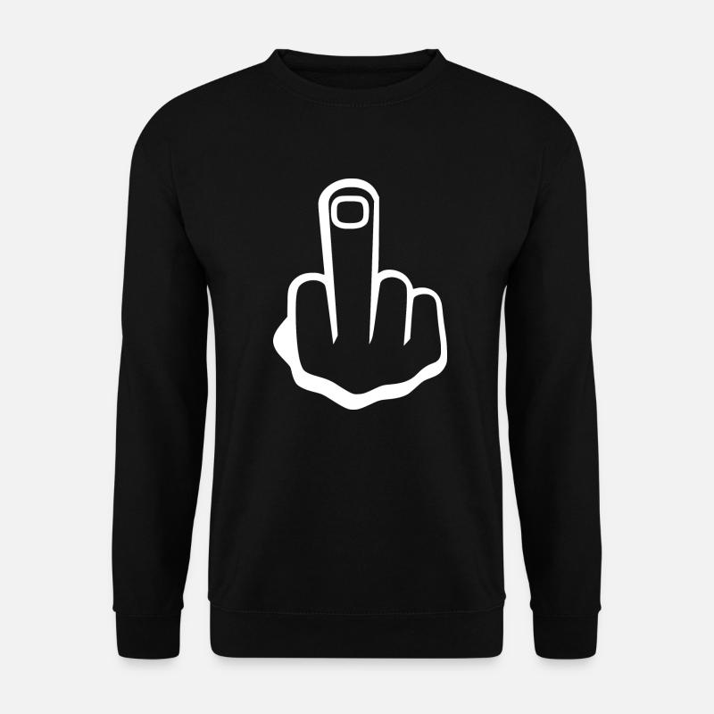 Middle finger - Unisex Sweatshirt - black