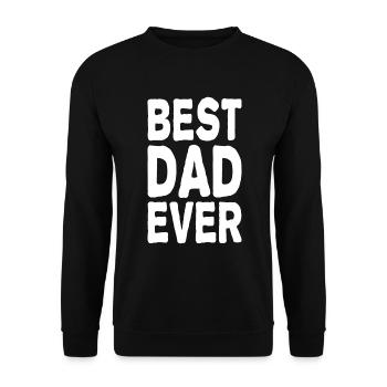 Meilleur papa de tous les temps - Sweat-shirt Unisexe - noir - Devant - Alina (178cm) & Michal (187cm)