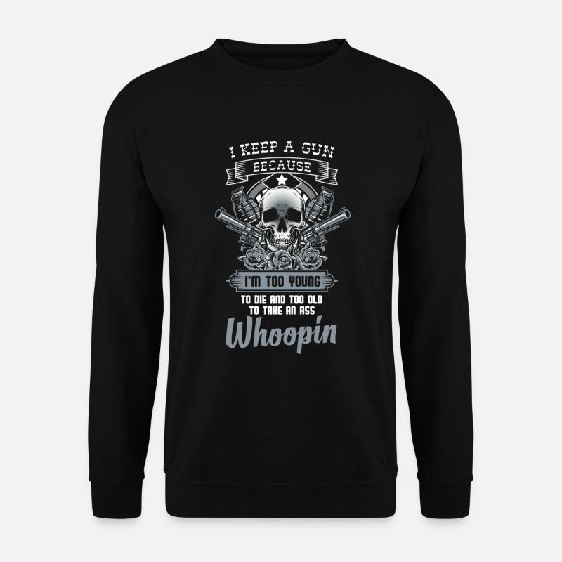 Waffen Gewehr Jagd Sportschießen - Unisex Pullover - Schwarz