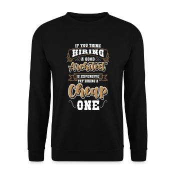 Architecture - Unisex Sweatshirt - black - Front - Alina (178cm) & Michal (187cm)