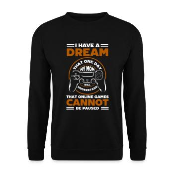 Contrôleur Nerd Console Gambler - Sweat-shirt Unisexe - noir - Devant - Alina (178cm) & Michal (187cm)