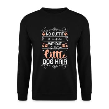 Dog Lovers Dog Love Dog School - Unisex Sweatshirt - black - Front - Alina (178cm) & Michal (187cm)