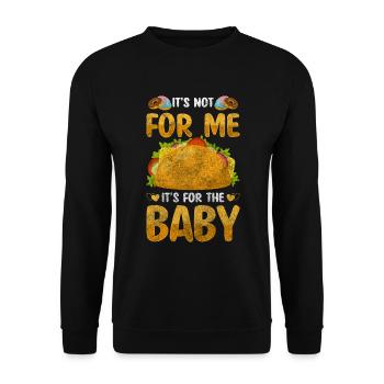 Pregnant Mom Parents Belly - Unisex Sweatshirt - black - Front - Alina (178cm) & Michal (187cm)