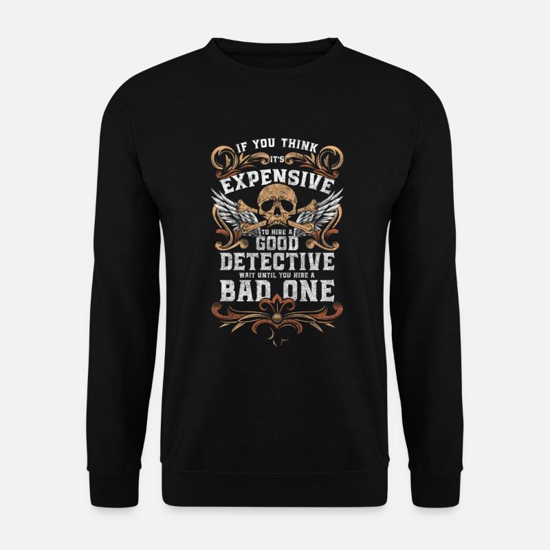 Privatdetektiv Fährte Beruf - Unisex Pullover - Schwarz