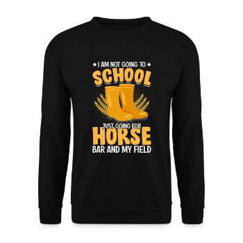 Quota agricole scolaire pour les agriculteurs - Sweat-shirt Unisexe - noir - Devant - Alina (178cm) & Michal (187cm)