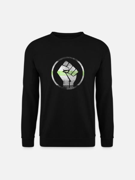 Faust Flag raus Agender - Unisex Pullover - Schwarz
