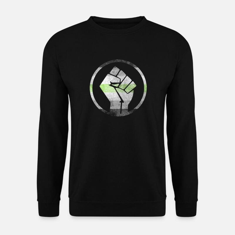 Faust Flag raus Agender - Unisex Pullover - Schwarz