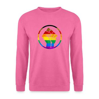 Drapeau du poing sur les gens de couleur de Philadelphie - Sweat-shirt Unisexe - rose - Devant