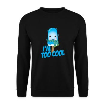 Drôle de cool sort mignon crème glacée en été - Sweat-shirt Unisexe - noir - Devant - Alina (178cm) & Michal (187cm)
