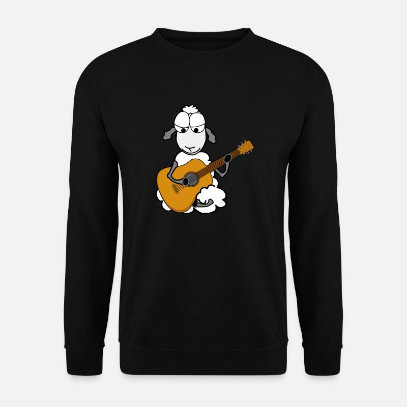 Sheep playing guitar - Unisex Sweatshirt - black