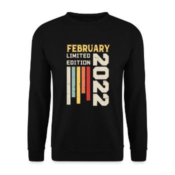 Février 2022 - Cadeau anniversaire Février 2022 - Sweat-shirt Unisexe - noir - Devant - Alina (178cm) & Michal (187cm)