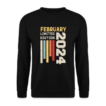 February 2024 - Birthday gift February 2024 - Unisex Sweatshirt - black - Front - Alina (178cm) & Michal (187cm)