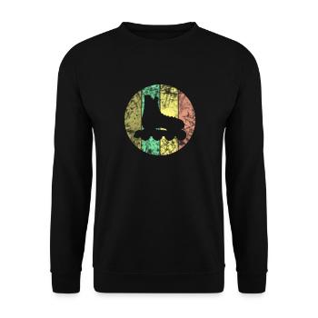 Inliner Inline-Skates Skater - Unisex Pullover - Schwarz - Vorne - Alina (178cm) & Michal (187cm)