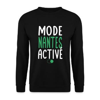Mode Nantes Activé - Idée Cadeau - Sweat-shirt Unisexe - noir - Devant - Alina (178cm) & Michal (187cm)