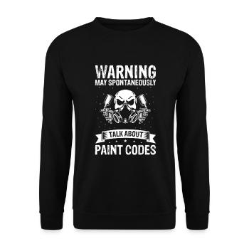 Car Painter for Car Painter for Car Detailer - Unisex Sweatshirt - black - Front - Alina (178cm) & Michal (187cm)
