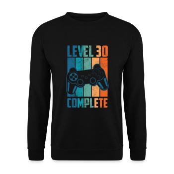 Level 30 Complete 30e anniversaire cadeau de gamer - Sweat-shirt Unisexe - noir - Devant - Alina (178cm) & Michal (187cm)