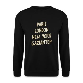 Gaziantep - Unisex Sweatshirt - black - Front - Alina (178cm) & Michal (187cm)