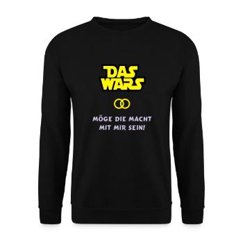 Das Wars - Unisex Pullover - Schwarz - Vorne - Alina (178cm) & Michal (187cm)