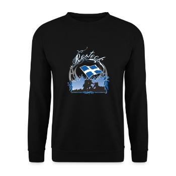 Rostock - Sweat-shirt Unisexe - noir - Devant - Alina (178cm) & Michal (187cm)